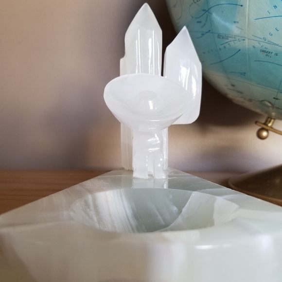 Vintage onyx Mexican Siesta man hand carved ashtray - Picture 4 of 10